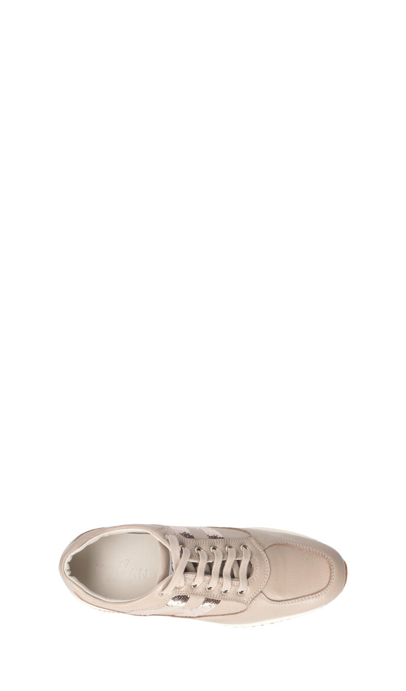 HOGAN - INTERACTIVE Sneaker donna zenzero in pelle