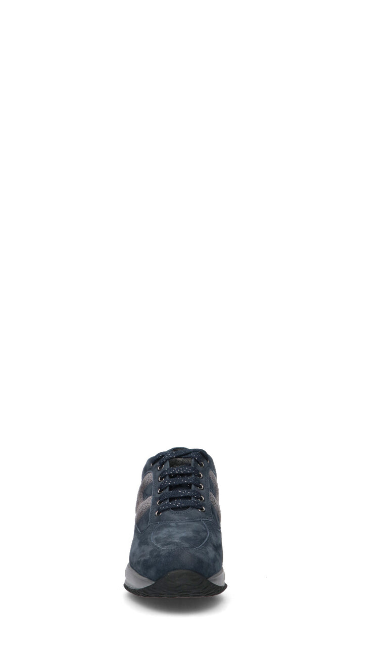 HOGAN - INTERACTIVE Sneaker donna blu in suede