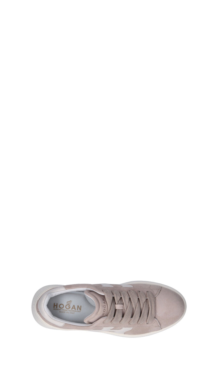 HOGAN Sneaker donna beige in suede