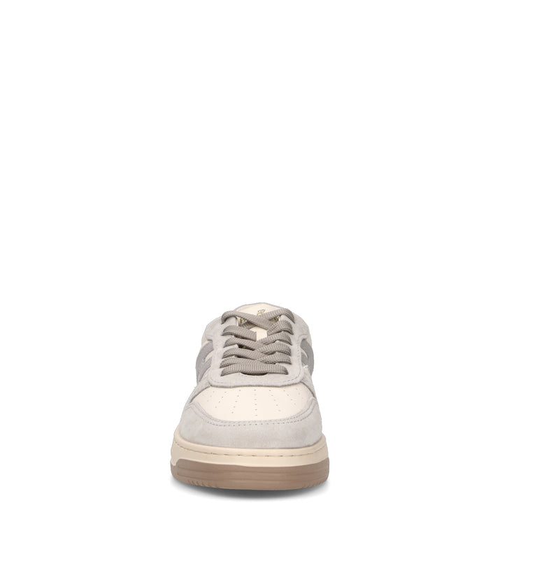 HOGAN Sneaker donna grigia/panna in suede