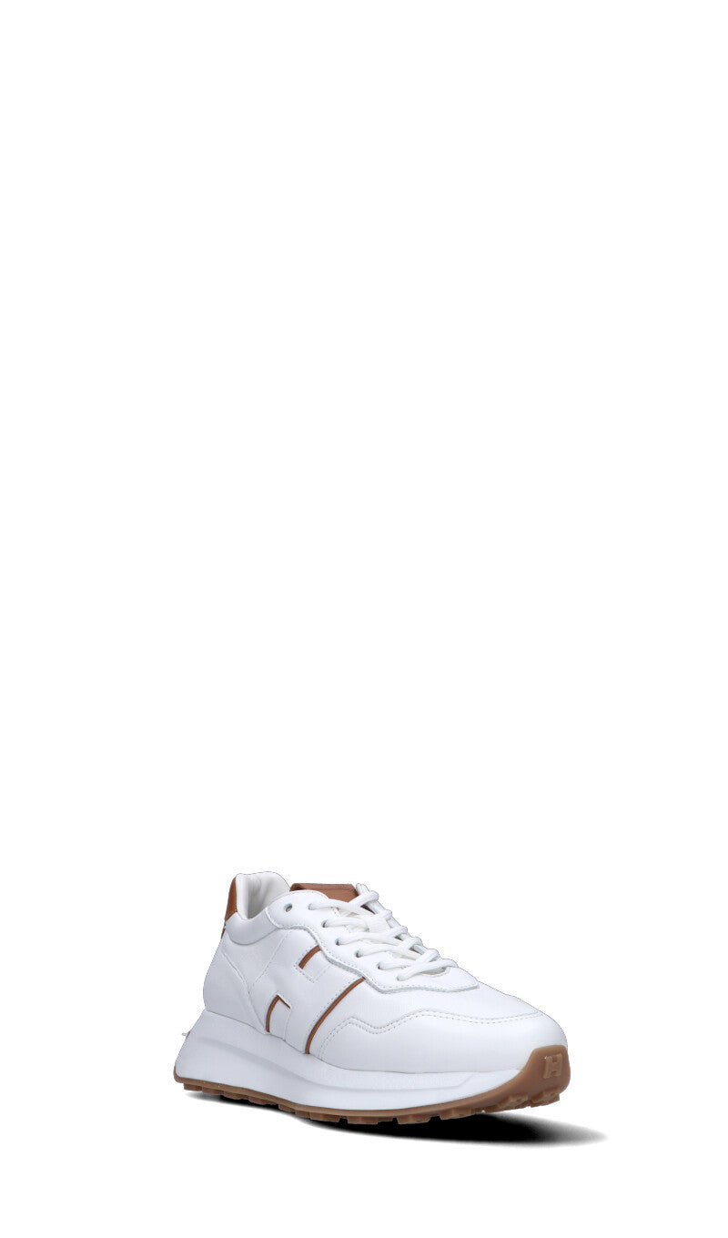 HOGAN Sneaker donna bianca/marrone in pelle