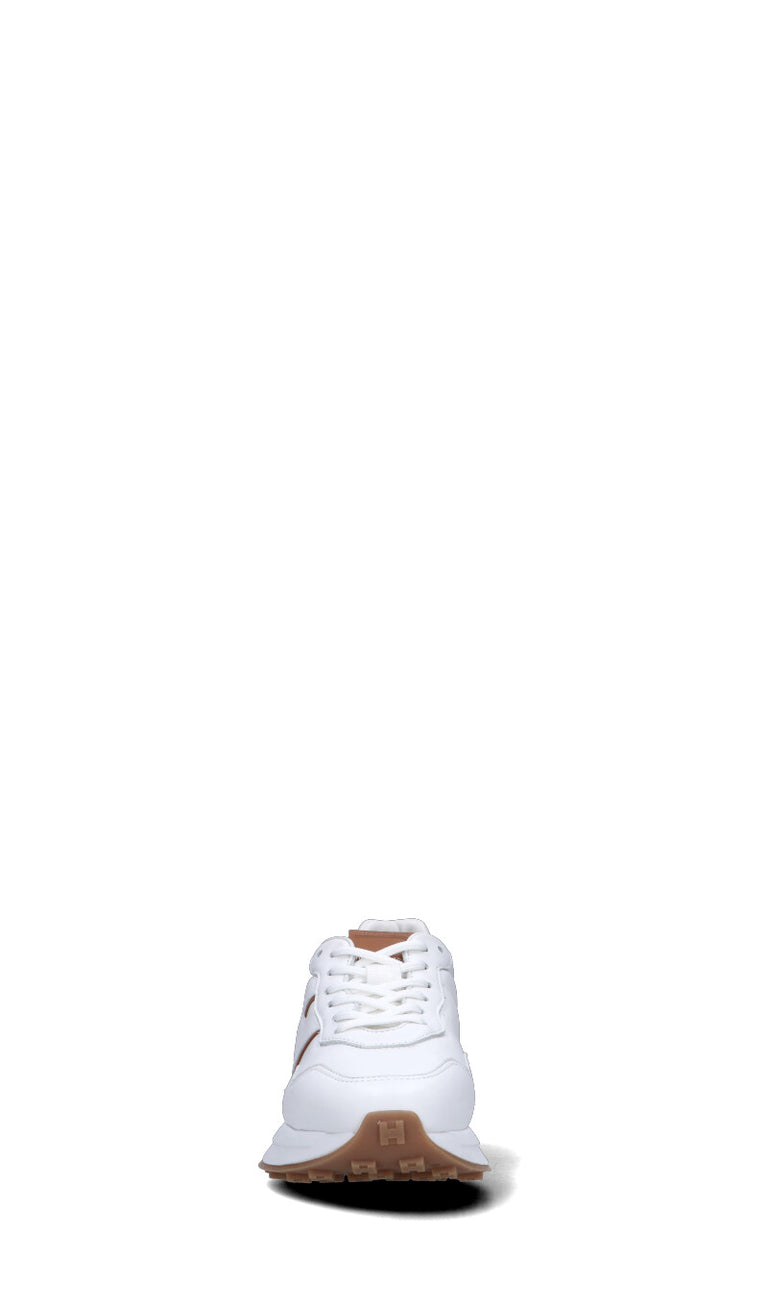 HOGAN Sneaker donna bianca/marrone in pelle