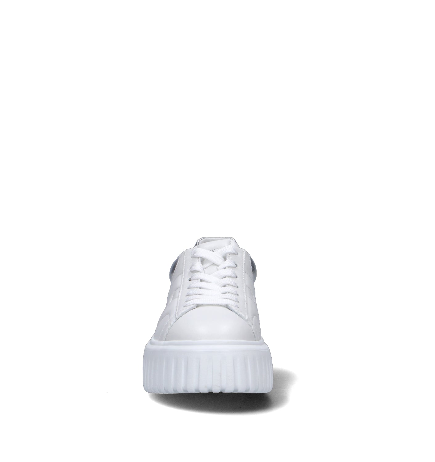 HOGAN H-STRIPES Sneaker donna bianca/argento in pelle