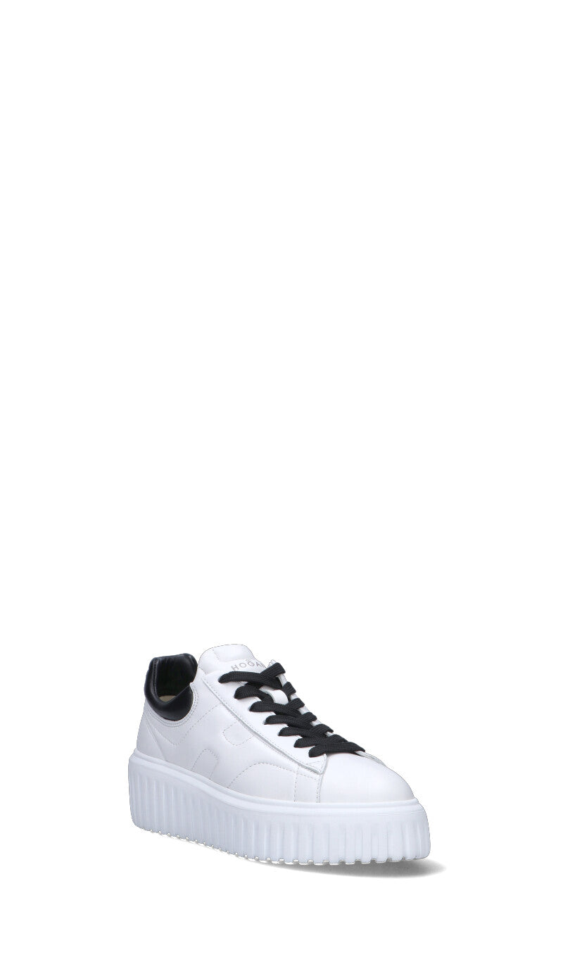 HOGAN - H-STRIPES Sneaker donna bianca/nera in pelle