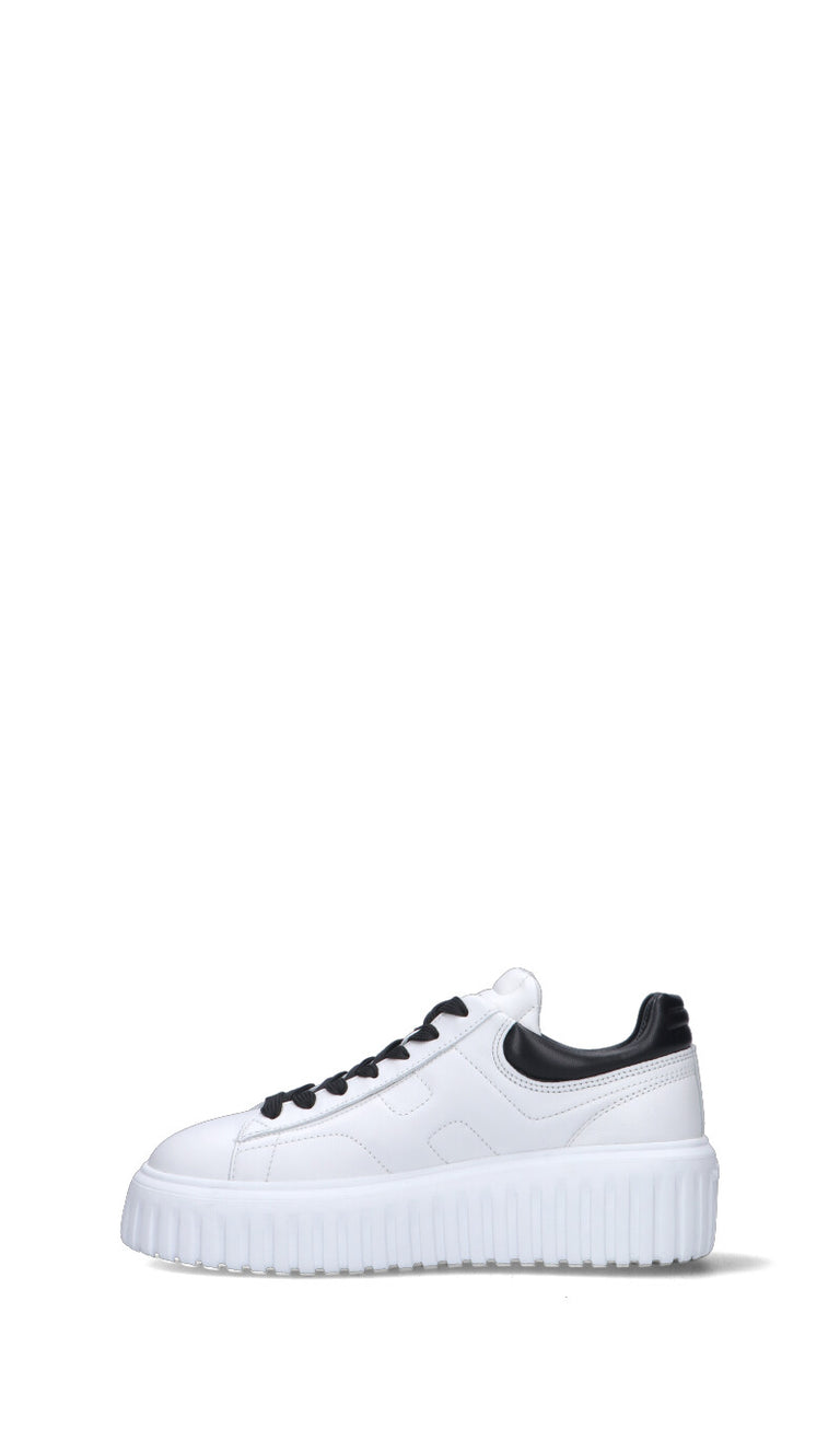 HOGAN - H-STRIPES Sneaker donna bianca/nera in pelle