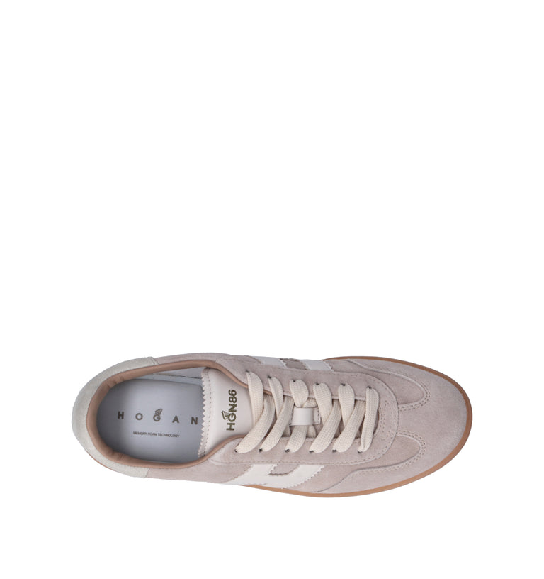 HOGAN COOL Sneaker donna beige in pelle