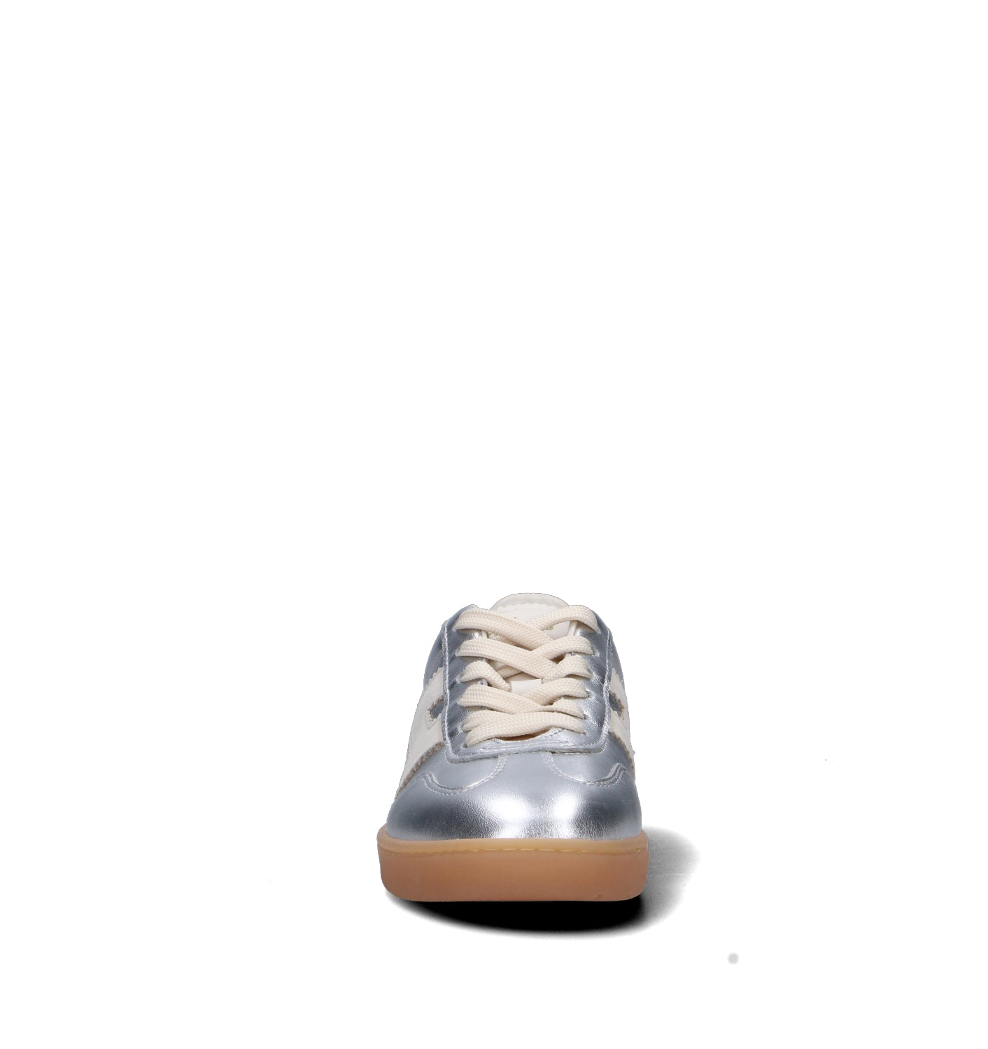 HOGAN COOL Sneaker donna argento in pelle