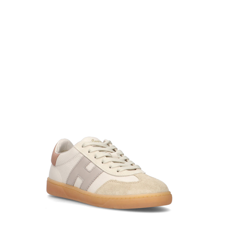 HOGAN Sneaker donna bianca/rosa in pelle
