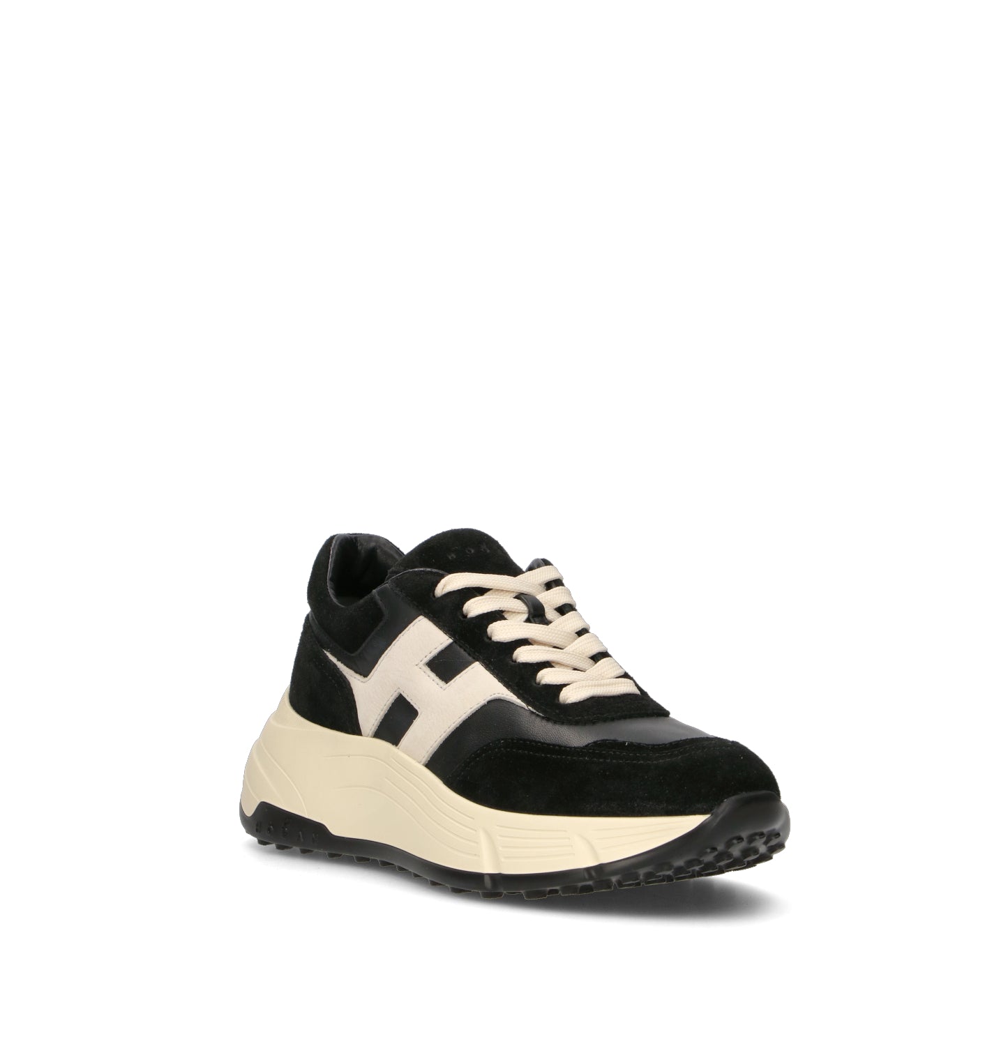 HOGAN Sneaker donna nera/panna