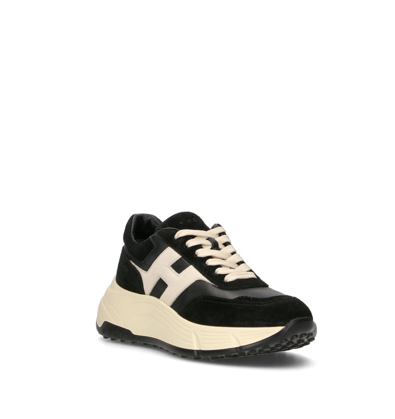 HOGAN Sneaker donna nera/panna