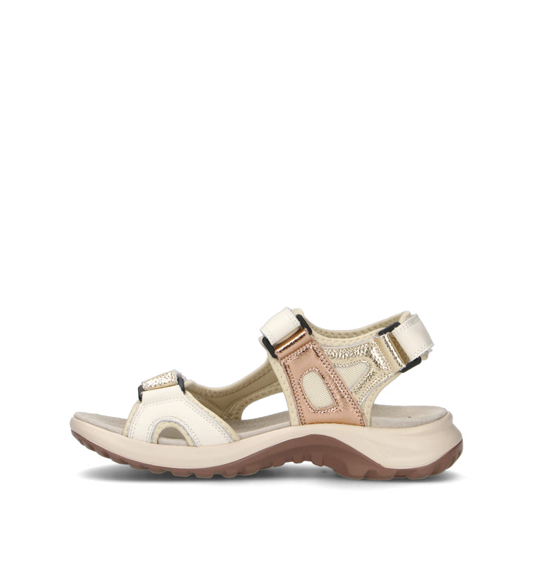 TOO LIKE Sandalo donna beige in pelle