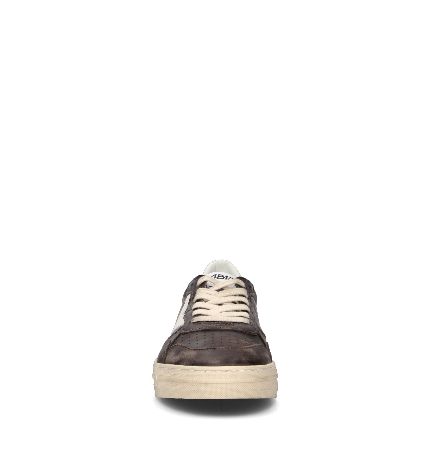 QUATTROBARRADODICI Sneaker uomo nera in pelle