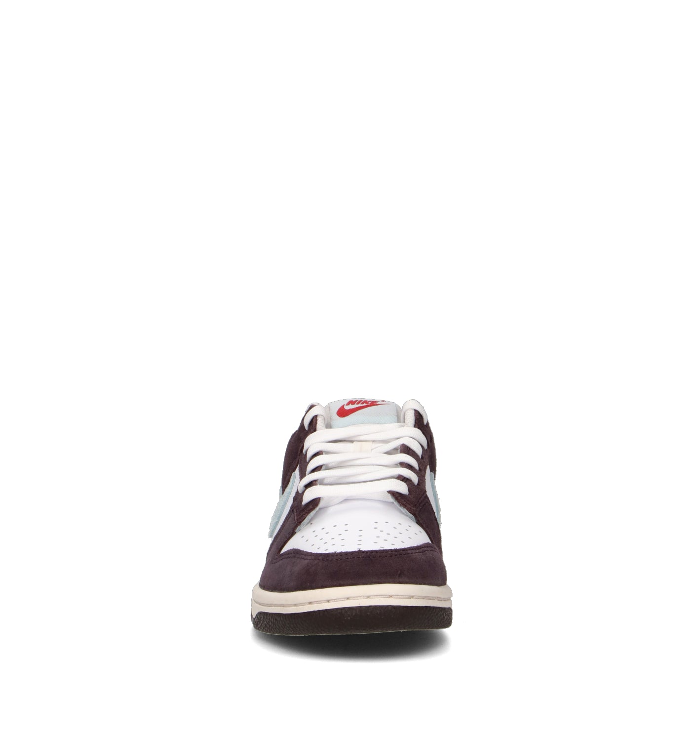 NIKE DUNK LOW SE (GS) Sneaker ragazza bianca/burgundy in pelle