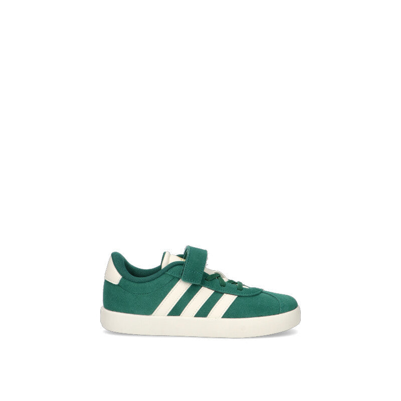 ADIDAS VL COURT 3.0 EL C Sneaker bimbo verde in suede