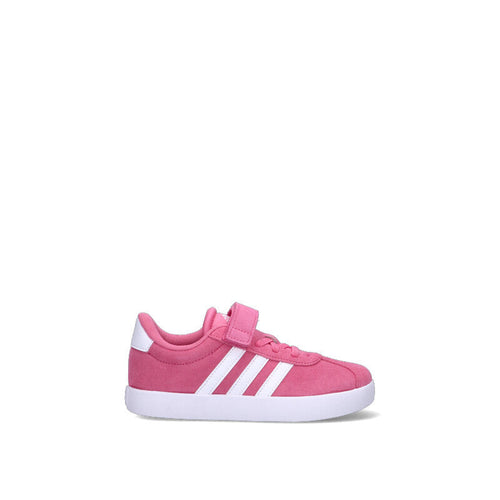 ADIDAS COURT 3.0 EL C Sneaker bimba rosa e bianca in suede