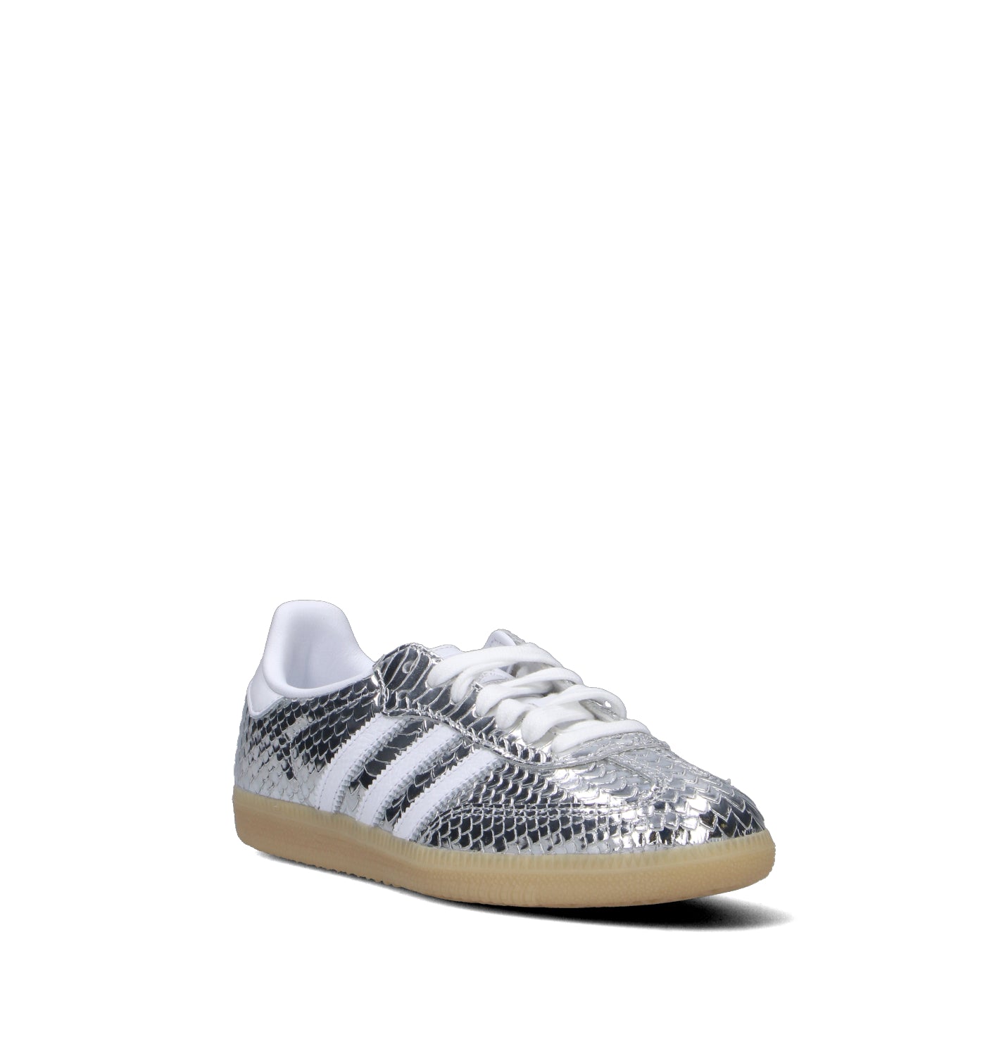 ADIDAS SAMA OG W Sneaker donna argento in pelle