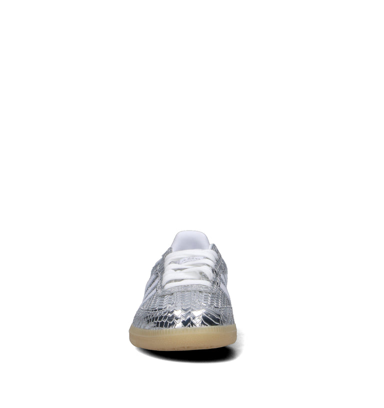 ADIDAS SAMA OG W Sneaker donna argento in pelle