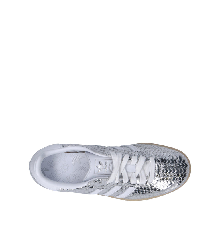 ADIDAS SAMA OG W Sneaker donna argento in pelle