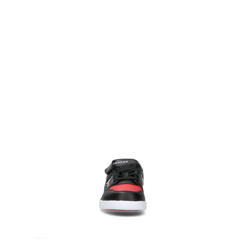 NIKE JORDAN COURT CONNECT LOW (PS) Sneaker bimbo nera/rossa