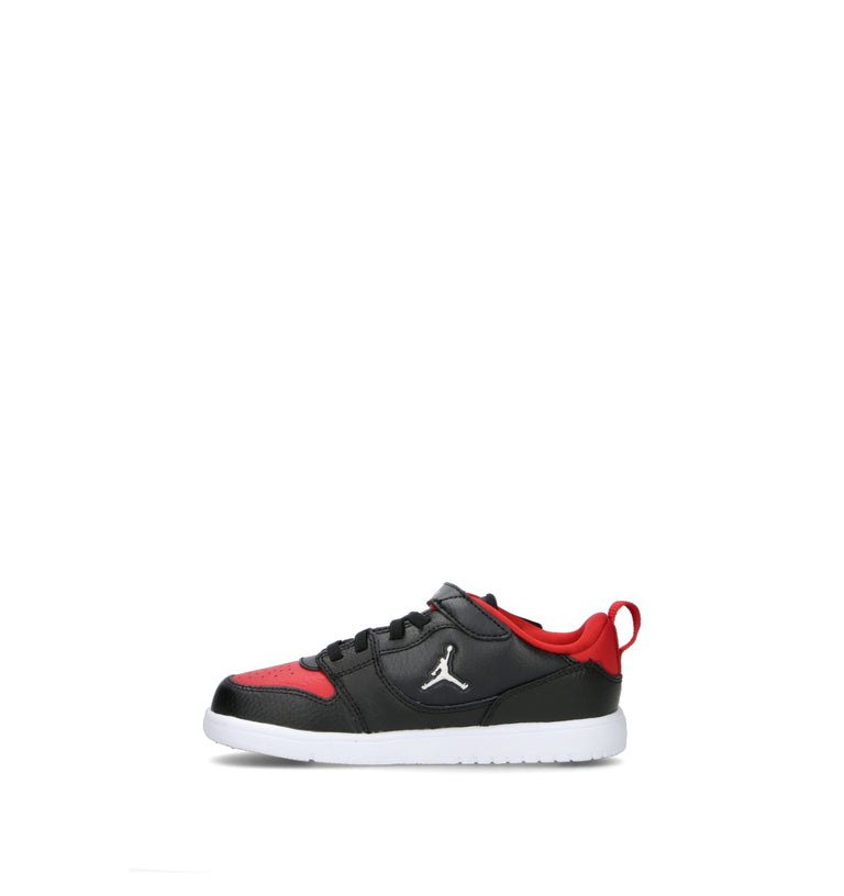 NIKE JORDAN COURT CONNECT LOW (PS) Sneaker bimbo nera/rossa