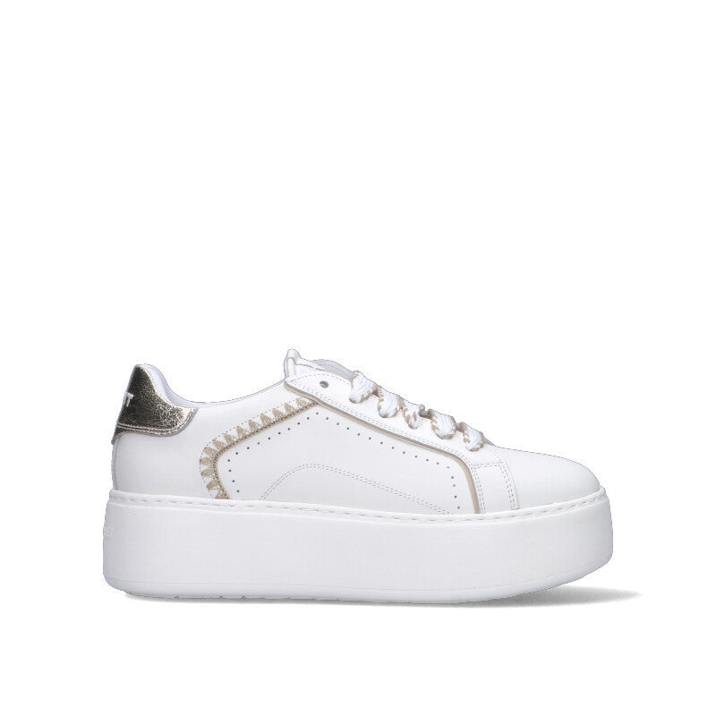 JANET&JANET Sneaker donna bianca in pelle