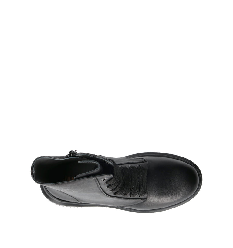 JANET&JANET Polacco donna nero in pelle