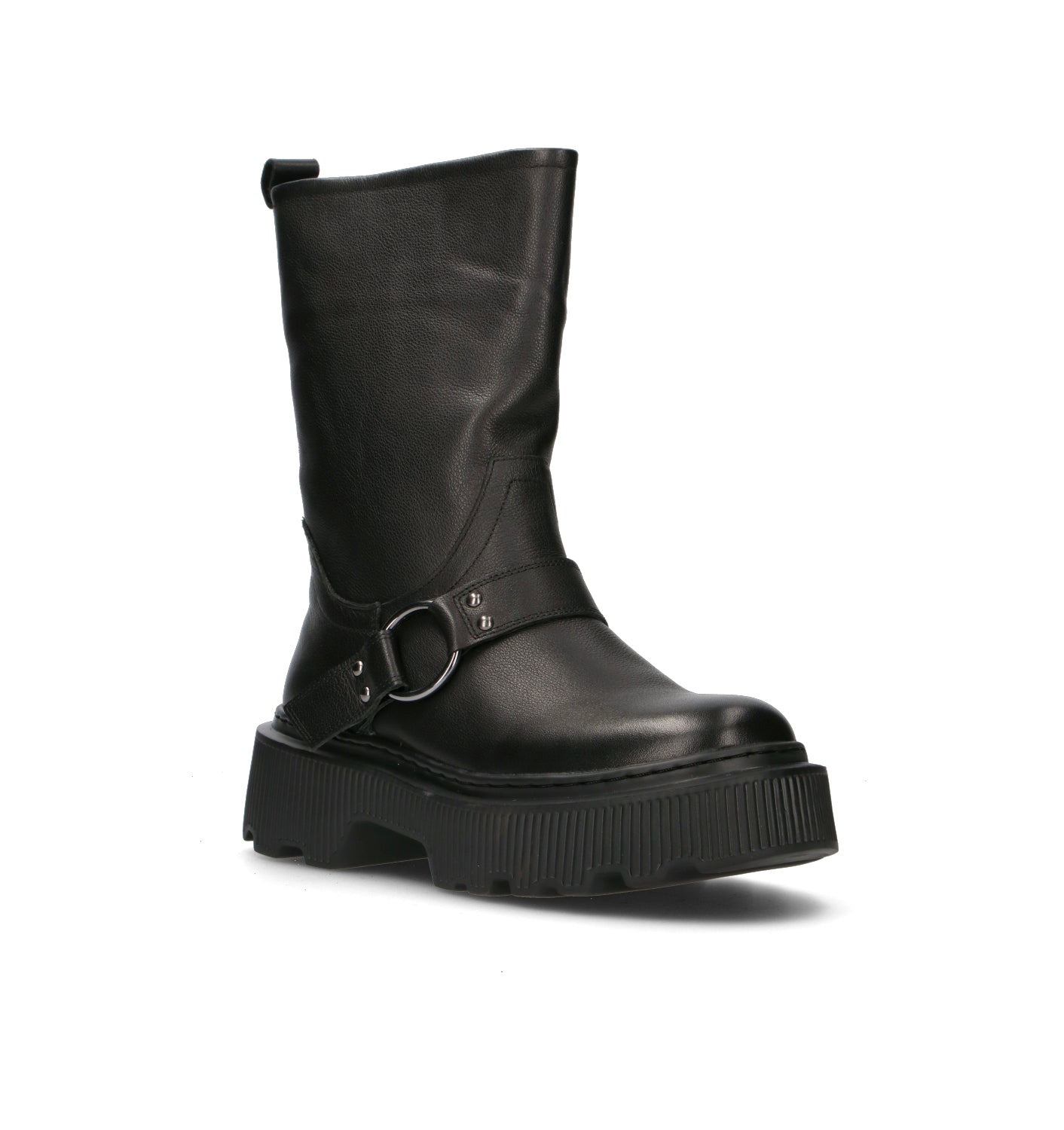 JANET&JANET Stivale donna marrone in pelle
