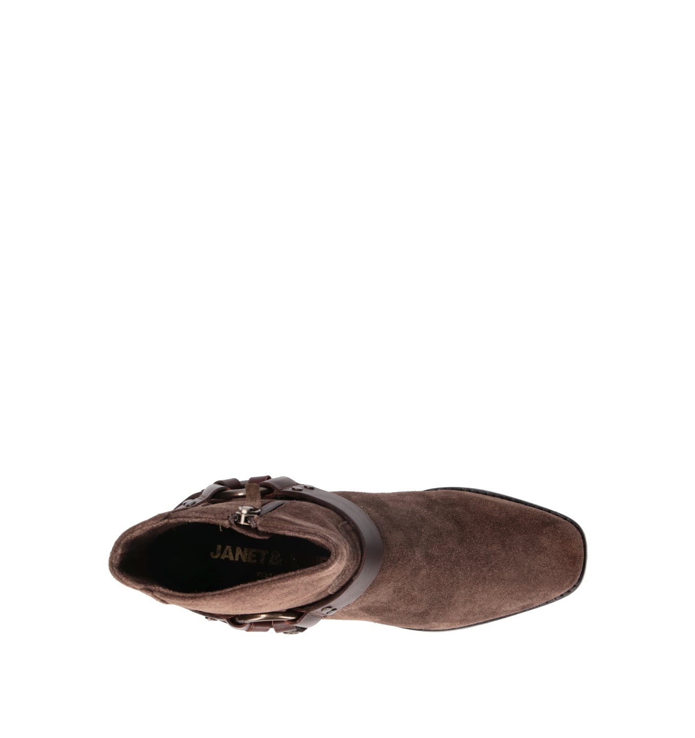 JANET&JANET Tronchetto donna marrone in suede