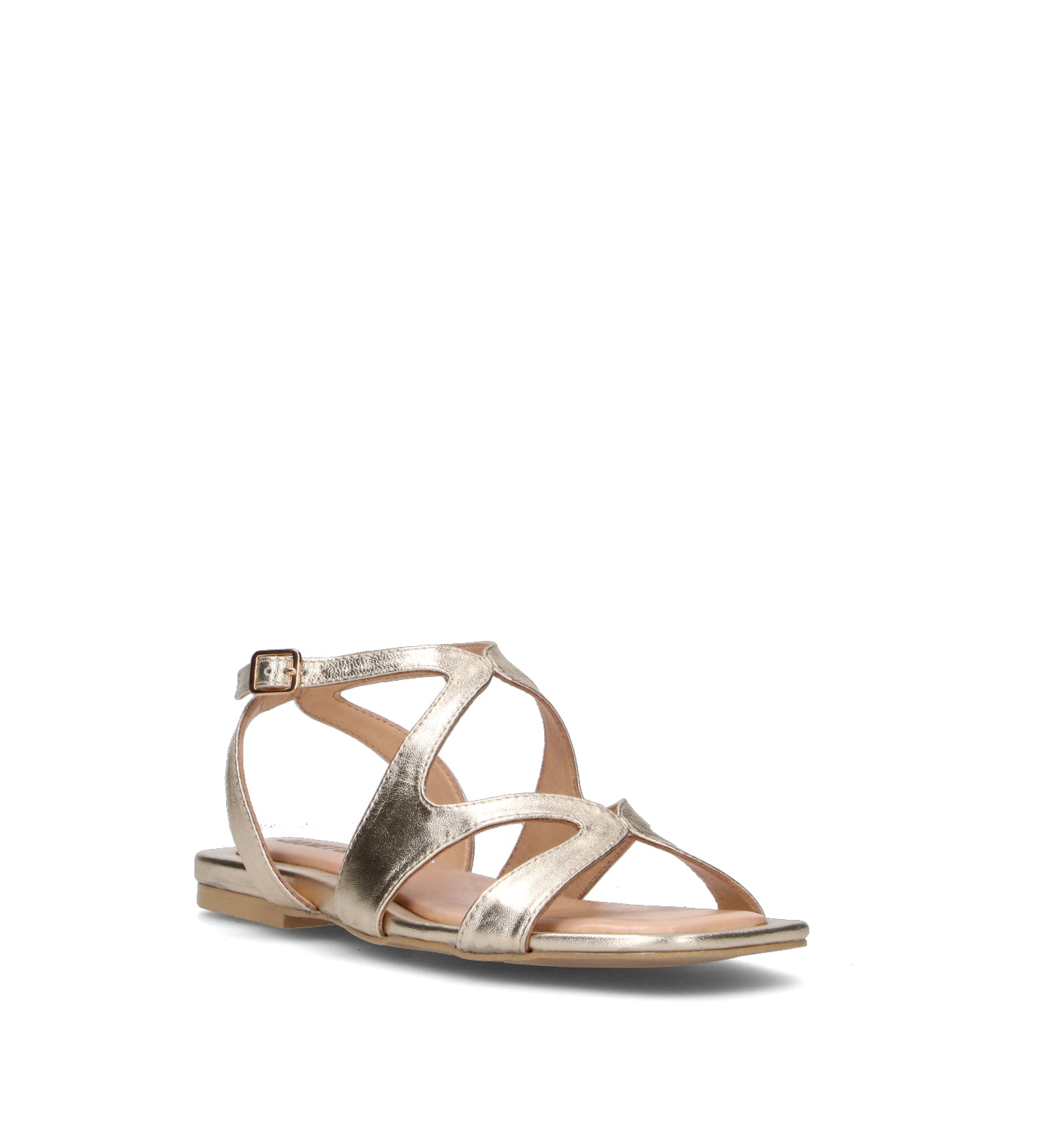 JANET&JANET Sandalo donna oro in pelle