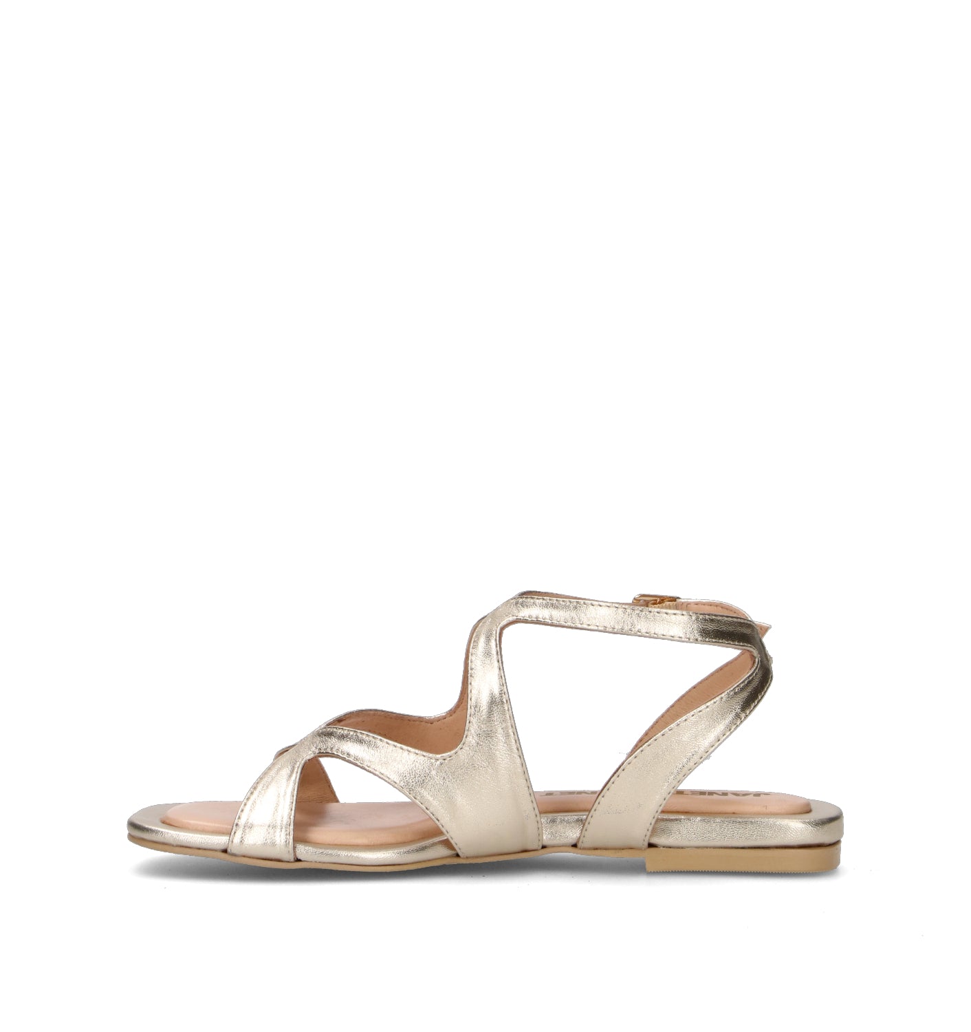 JANET&JANET Sandalo donna oro in pelle