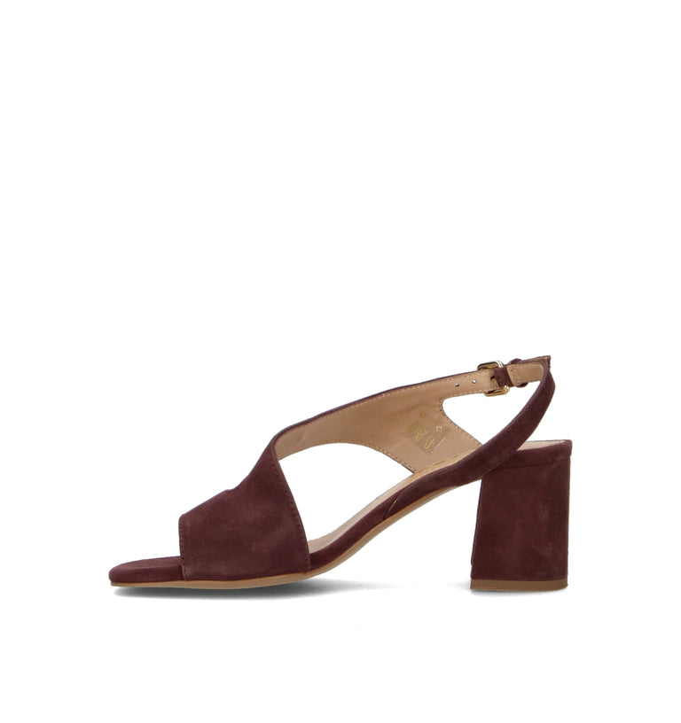JANET&JANET Sandalo donna burgundy in suede