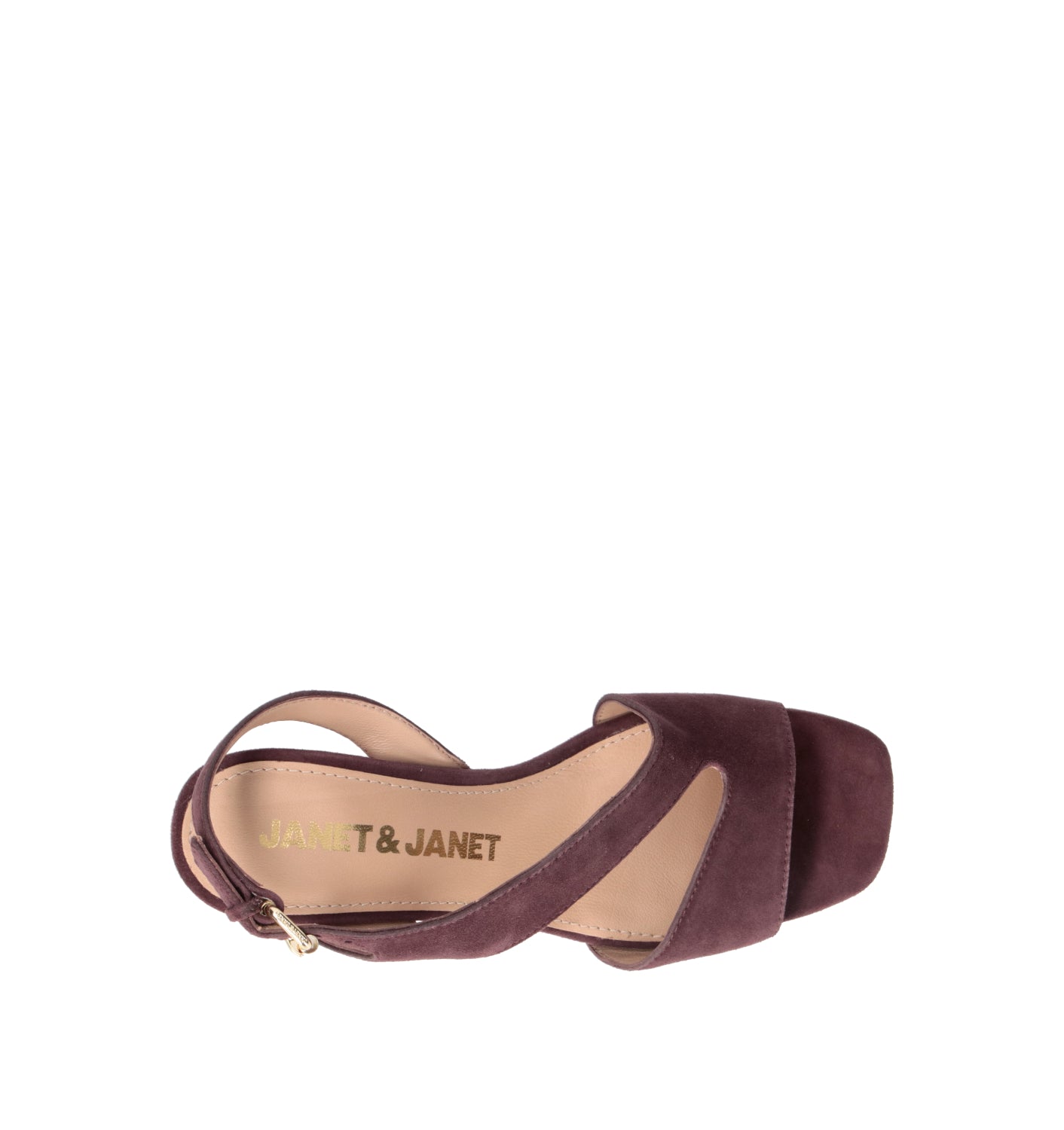 JANET&JANET Sandalo donna burgundy in suede