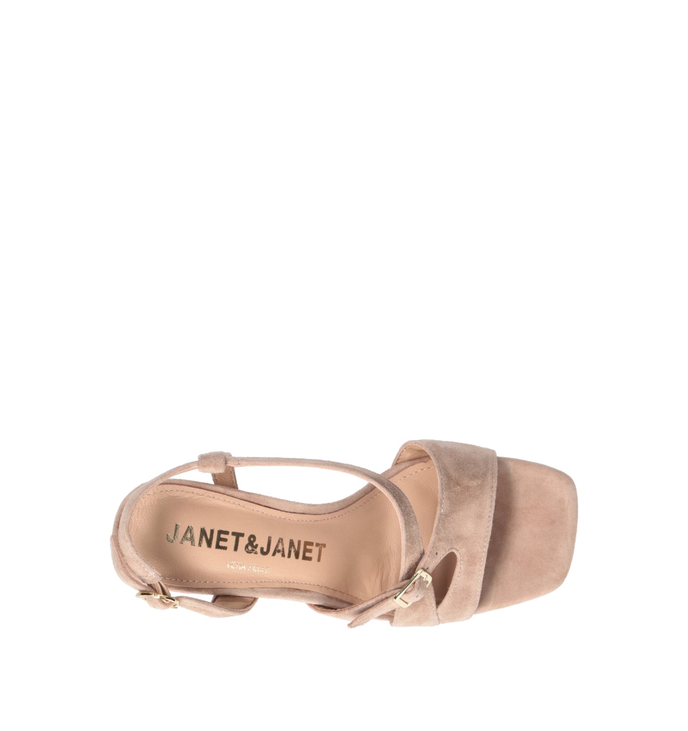 JANET&JANET Sandalo donna beige in suede