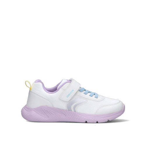 GEOX Sneaker bimba bianca/lilla