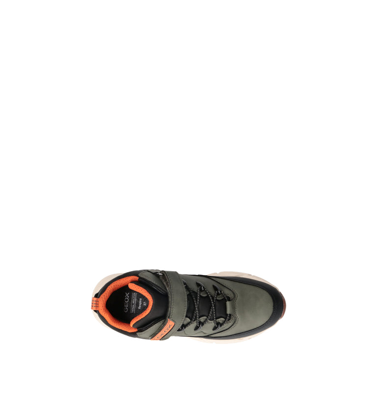 GEOX Sneaker bimbo oliva waterproof