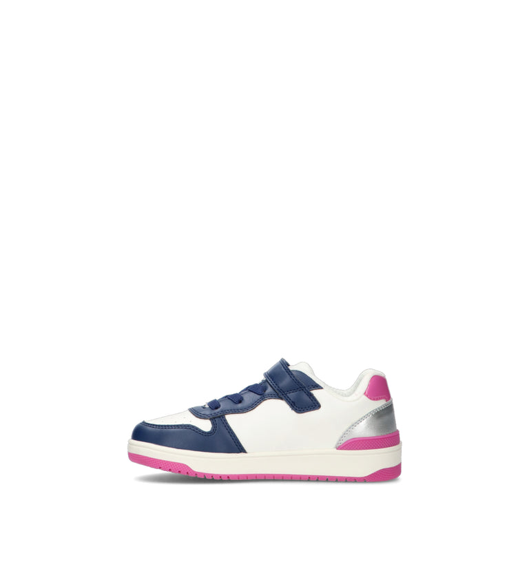 GEOX Sneaker bimba bianca/blu