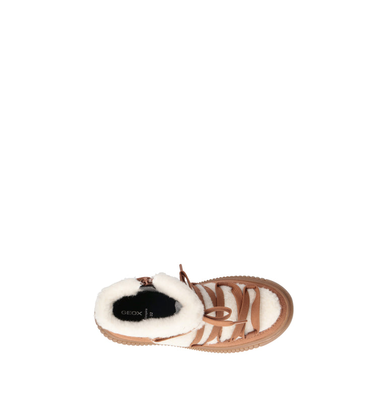 GEOX Stivaletto pelo bimba marrone
