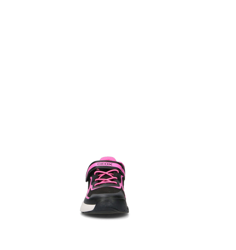 GEOX Sneaker bimba nera/rosa