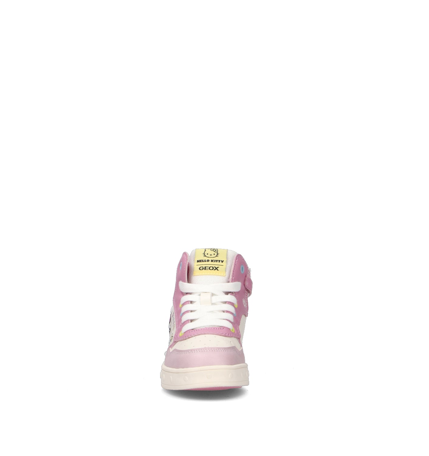 GEOX Sneaker bambina bianca/rosa con luci