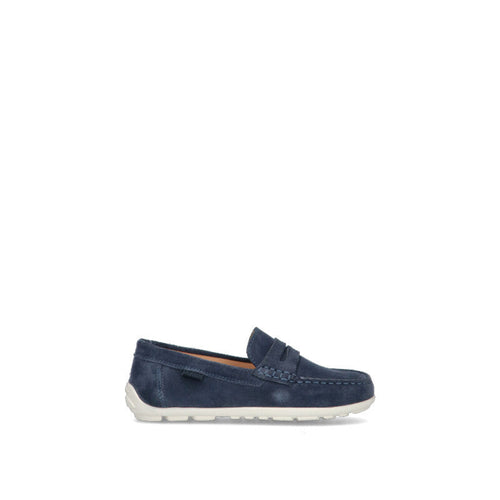 GEOX Mocassino bimbo blu in suede