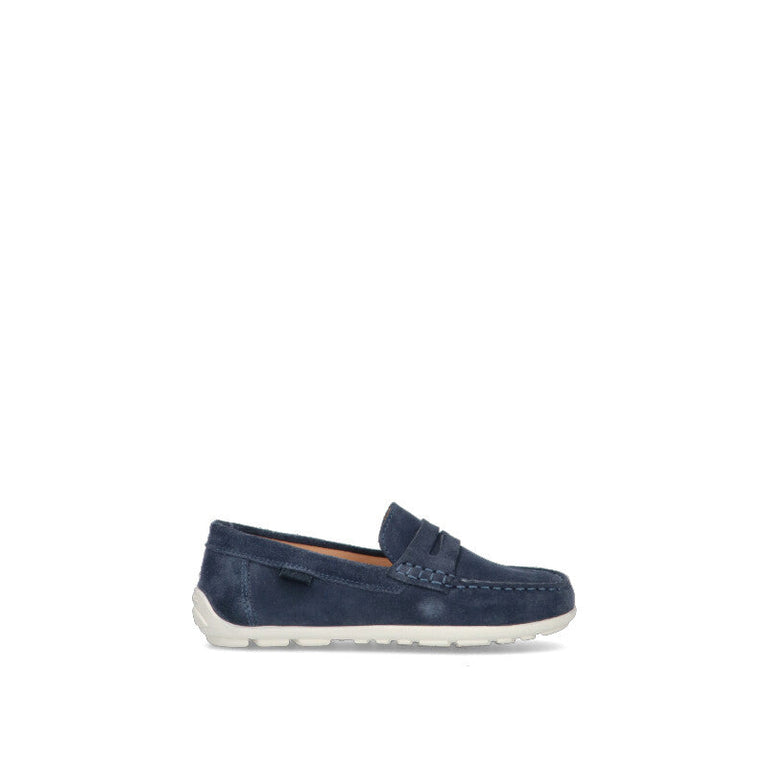 GEOX Mocassino bimbo blu in suede