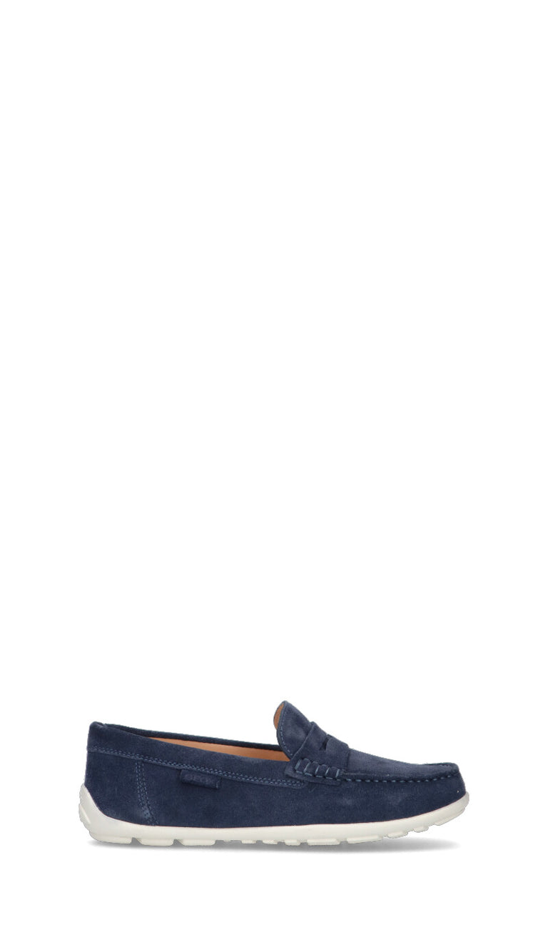GEOX Mocassino bimbo blu in suede