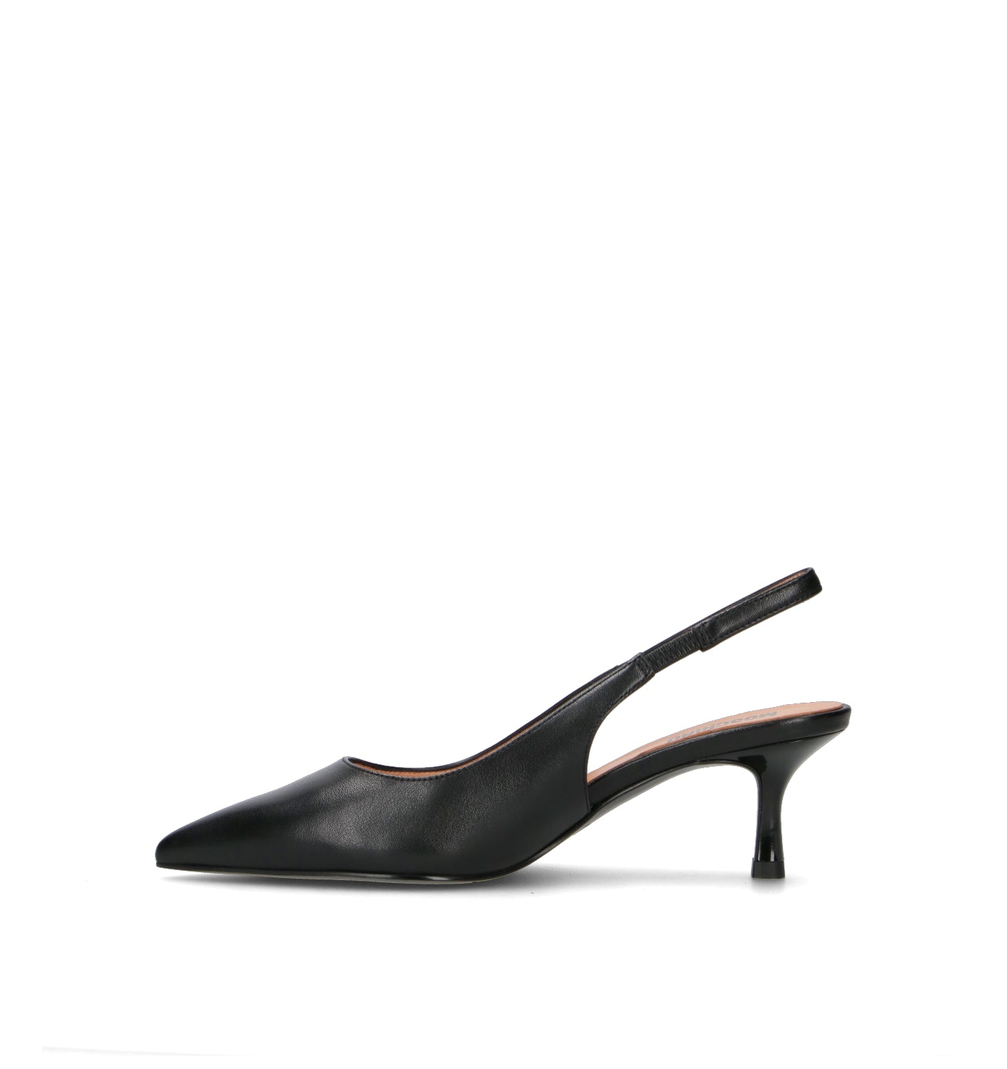 LOVE MOSCHINO Slingback donna nera in pelle