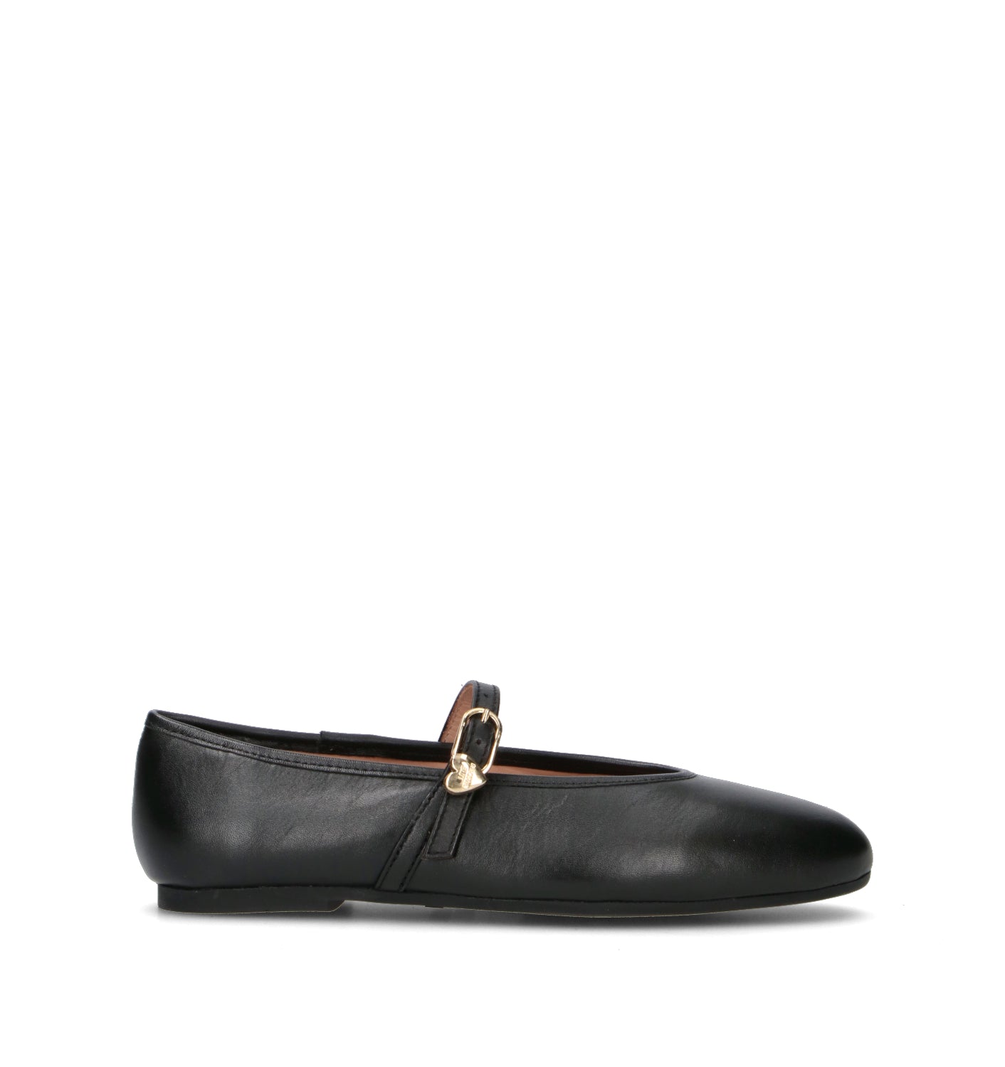 LOVE MOSCHINO Ballerina donna nera in pelle