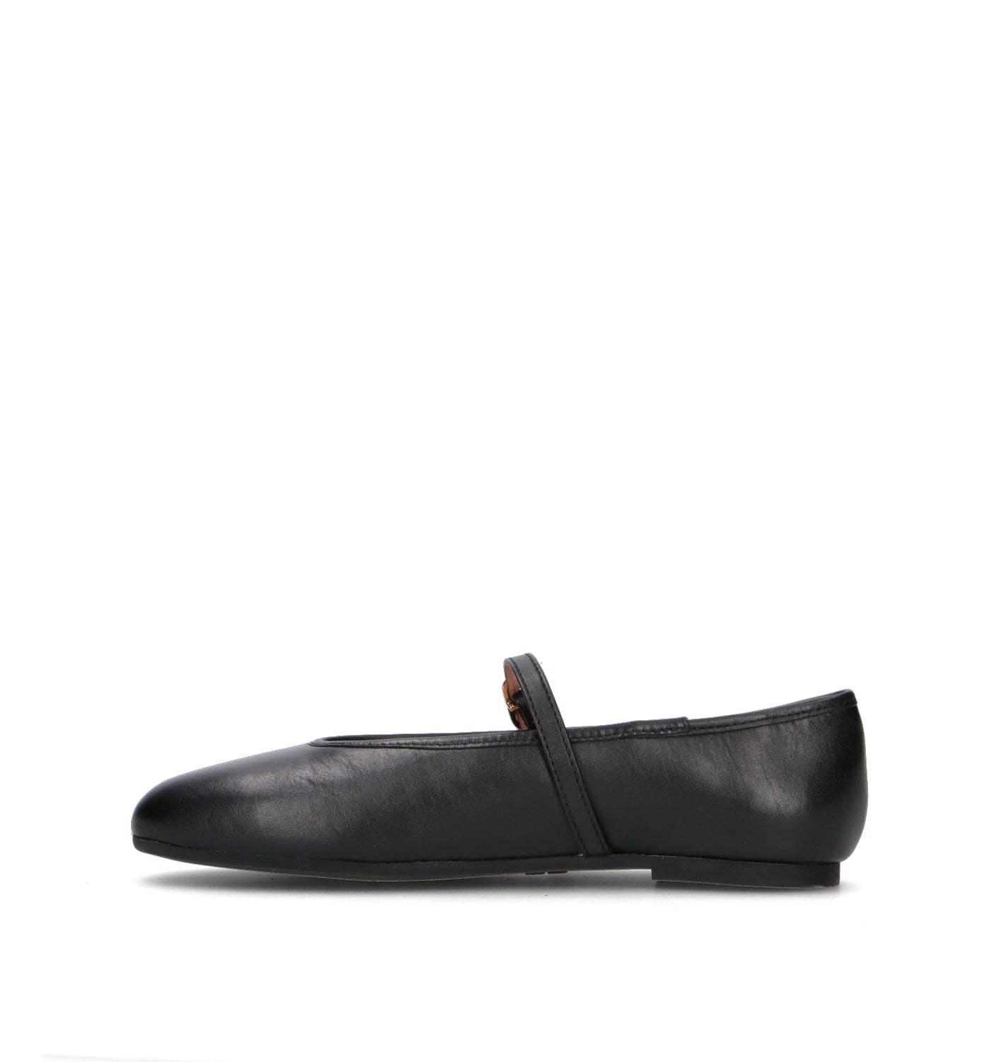 LOVE MOSCHINO Ballerina donna nera in pelle