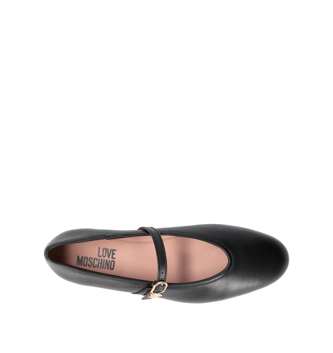 LOVE MOSCHINO Ballerina donna nera in pelle