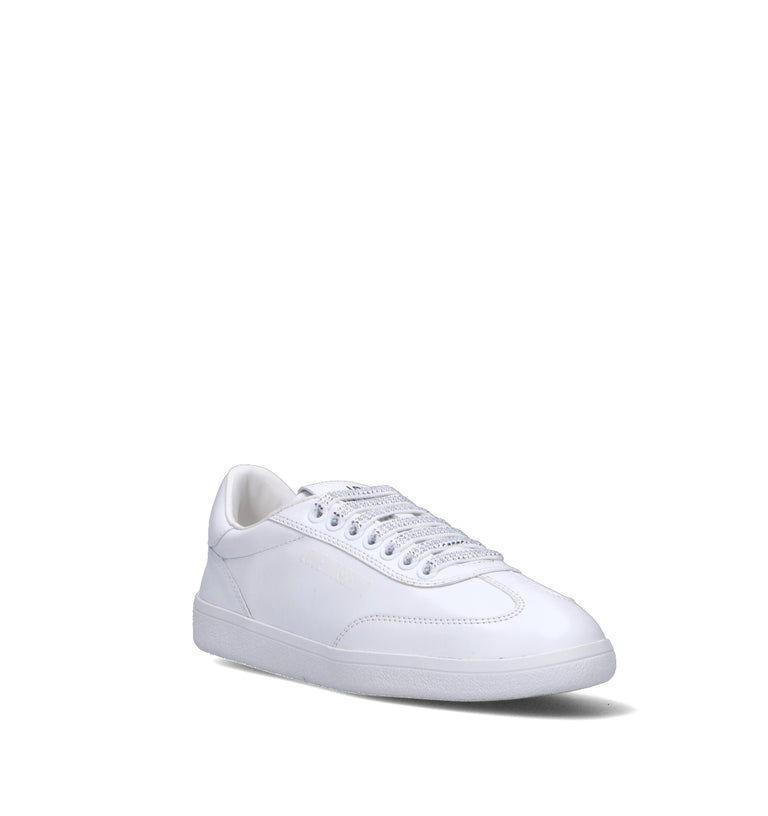 LOVE MOSCHINO Sneaker donna bianca in pelle
