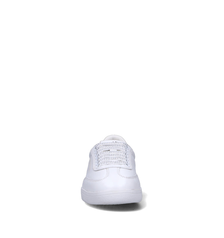LOVE MOSCHINO Sneaker donna bianca in pelle