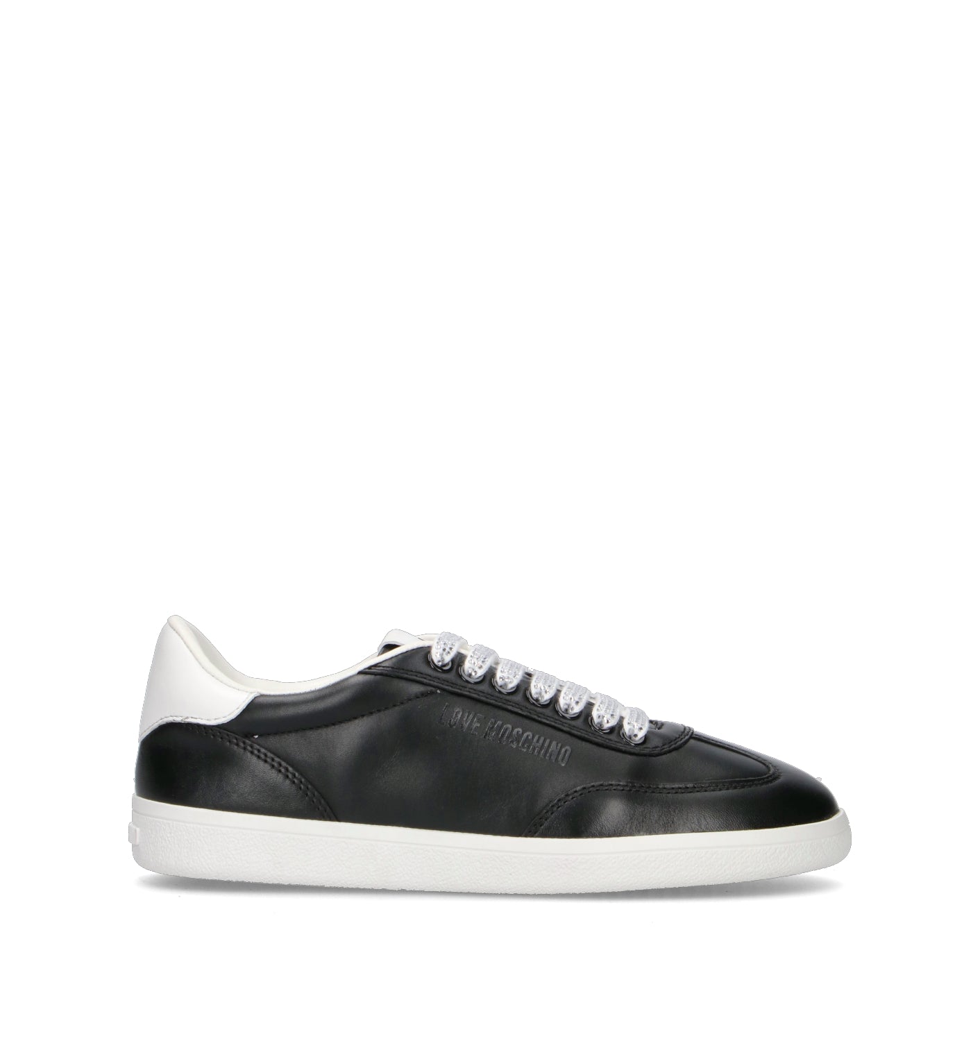 LOVE MOSCHINO Sneaker donna nera in pelle