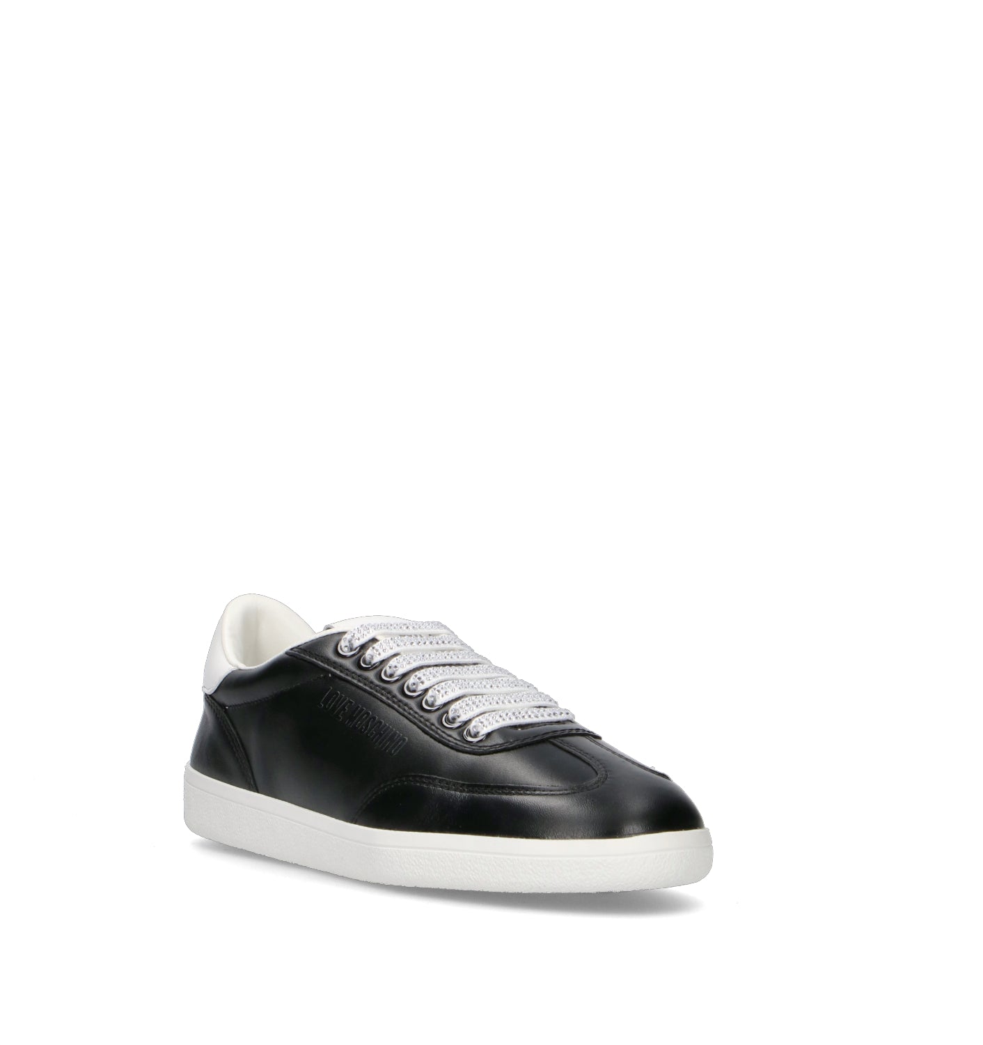 LOVE MOSCHINO Sneaker donna nera in pelle